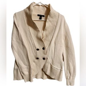 🔥 Ralph Lauren Ivory cardigan